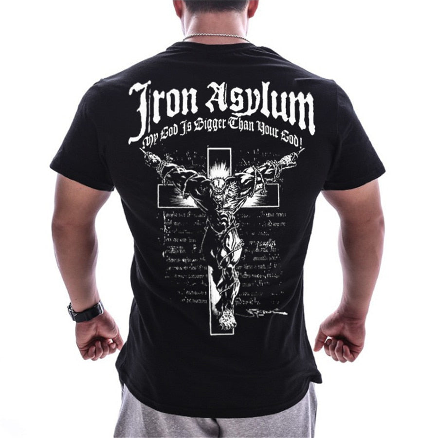 GYM Shirt Sport T-Shirt Men Herren Fitness Sportswear Unisex Streetwear