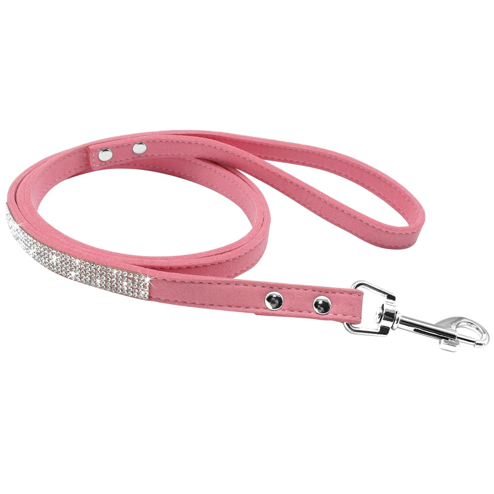 Hundehalsband Strass Silber Mops Halsband S M L Hunde Chihuahua Pink