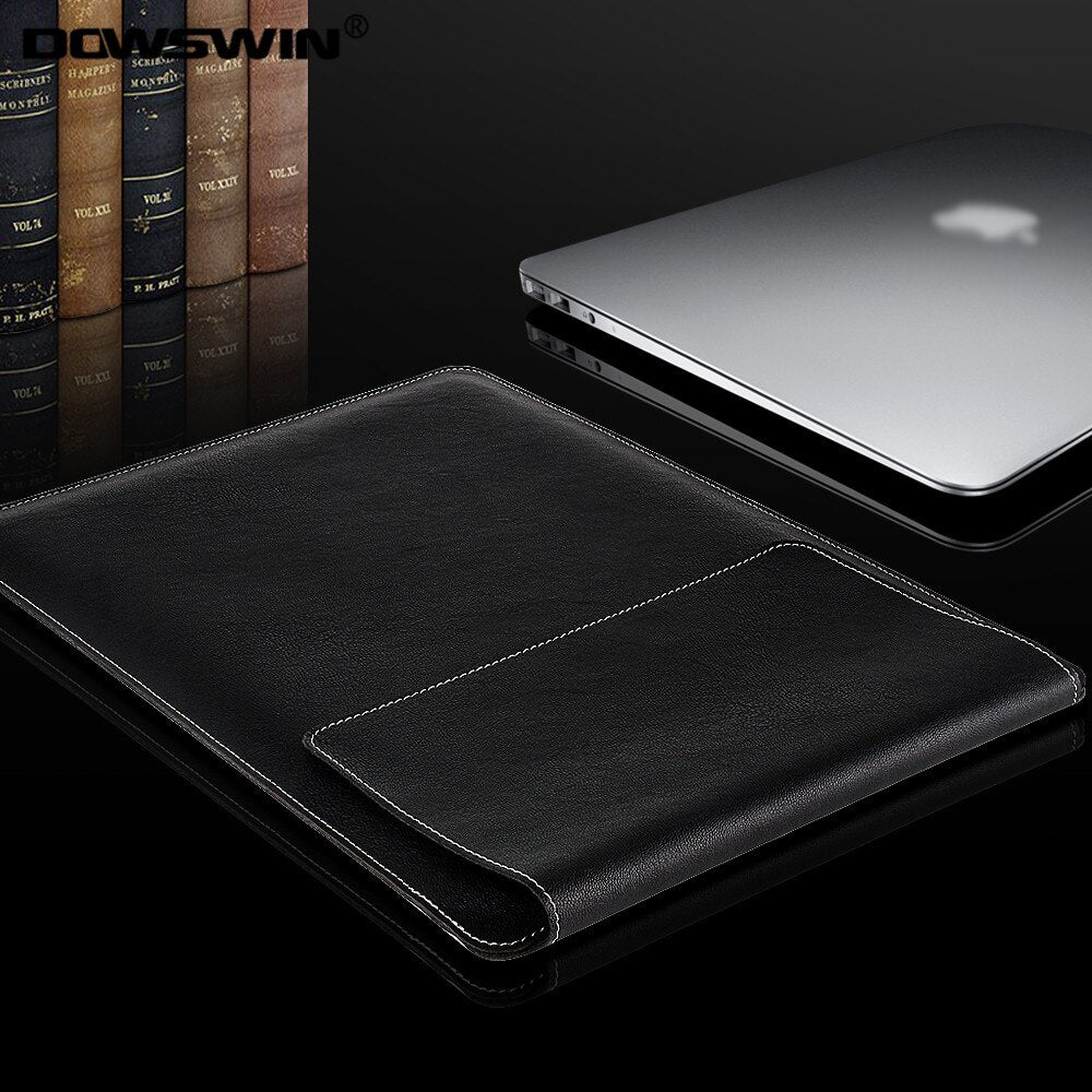 Leder Laptop Tasche Sleeve Hülle Case Cover für Macbook Air Pro 13.3 14 15 Zoll