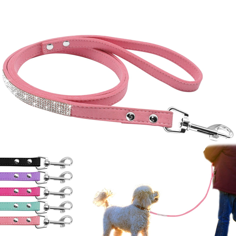 Hundehalsband Strass Silber Mops Halsband S M L Hunde Chihuahua Pink