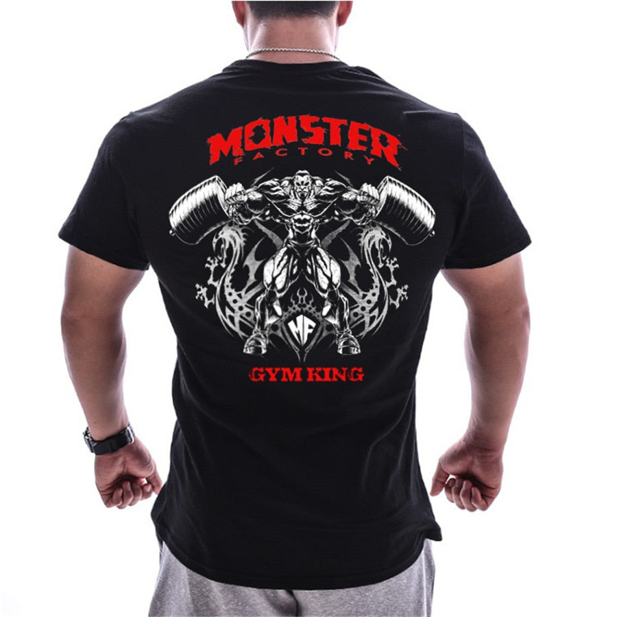 GYM Shirt Sport T-Shirt Men Herren Fitness Sportswear Unisex Streetwear