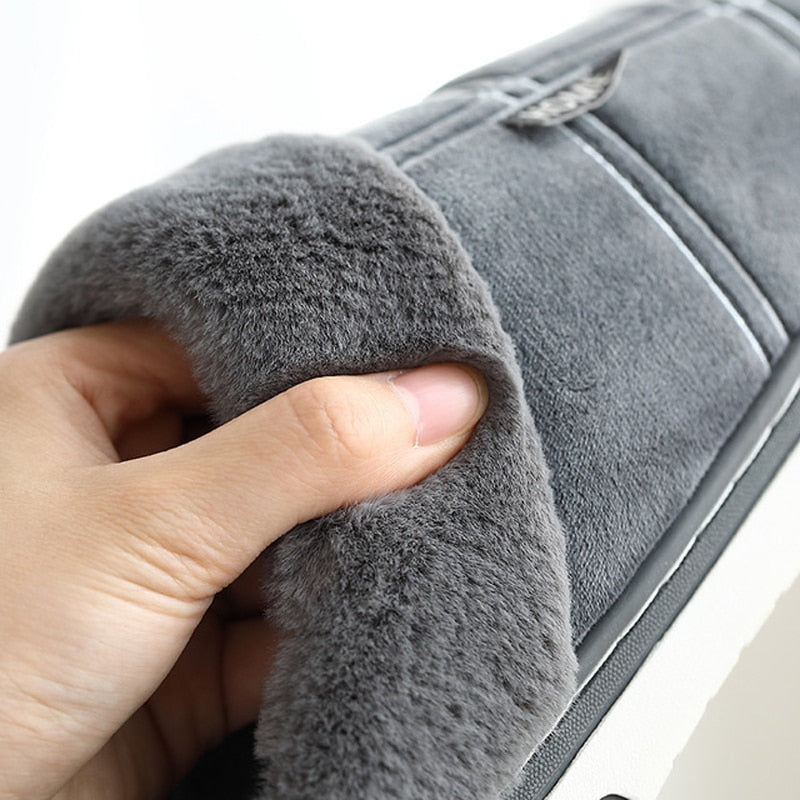 Herren Damen Hausschuhe Pantoffeln Winterschuhe Plüsch Samt Slippers Wärme gefüttert