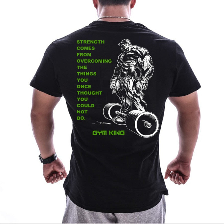 GYM Shirt Sport T-Shirt Men Herren Fitness Sportswear Unisex Streetwear
