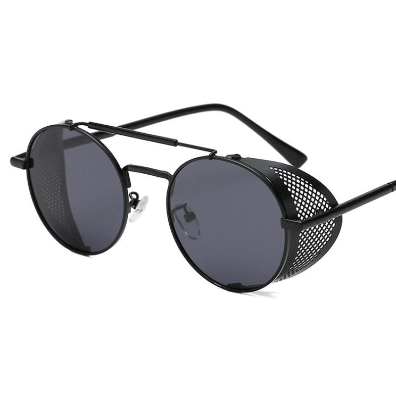 Designer Sonnenbrille Polarisierte Retro Damen Herren Metall Runde Gläser UV400