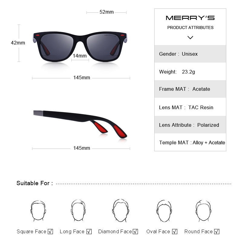 Fashion Herren HD Polarisiert Sonnenbrille 100% UV400 Polycarbonat Pilotenbrille