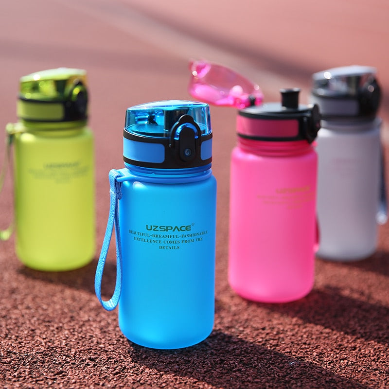 UZSPACE 350ML Trinkflasche Sportflasche Wasserflasche Getränkeflasche BPA-frei Tritanflasche