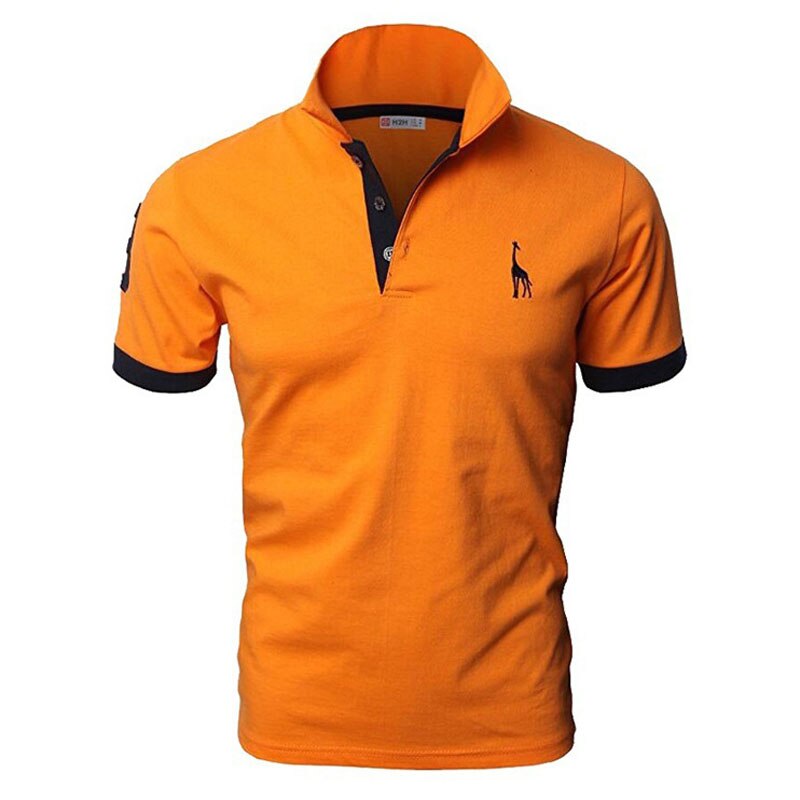 Männer Poloshirt Kontrast Kragen Polo Kurzarm Slim Fit Hemd Polohemd T-Shirt NEU