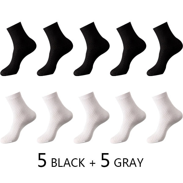 10 Paar Herren Business Socken aus Bambusfaser Atmungsaktives größe 38-45