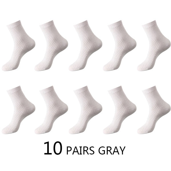10 Paar Herren Business Socken aus Bambusfaser Atmungsaktives größe 38-45
