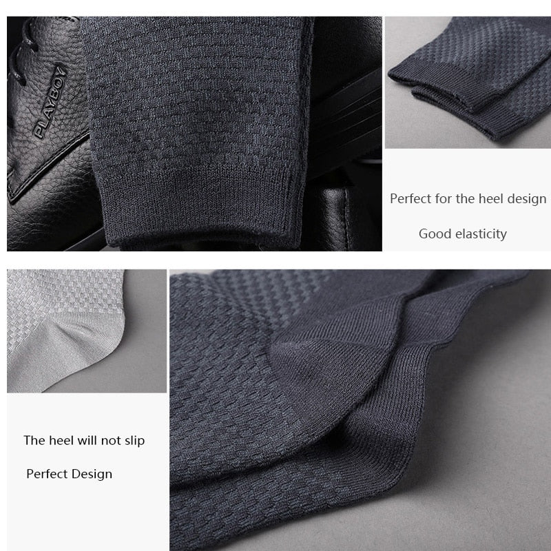 10 Paar Herren Business Socken aus Bambusfaser Atmungsaktives größe 38-45