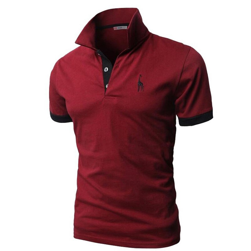 Männer Poloshirt Kontrast Kragen Polo Kurzarm Slim Fit Hemd Polohemd T-Shirt NEU