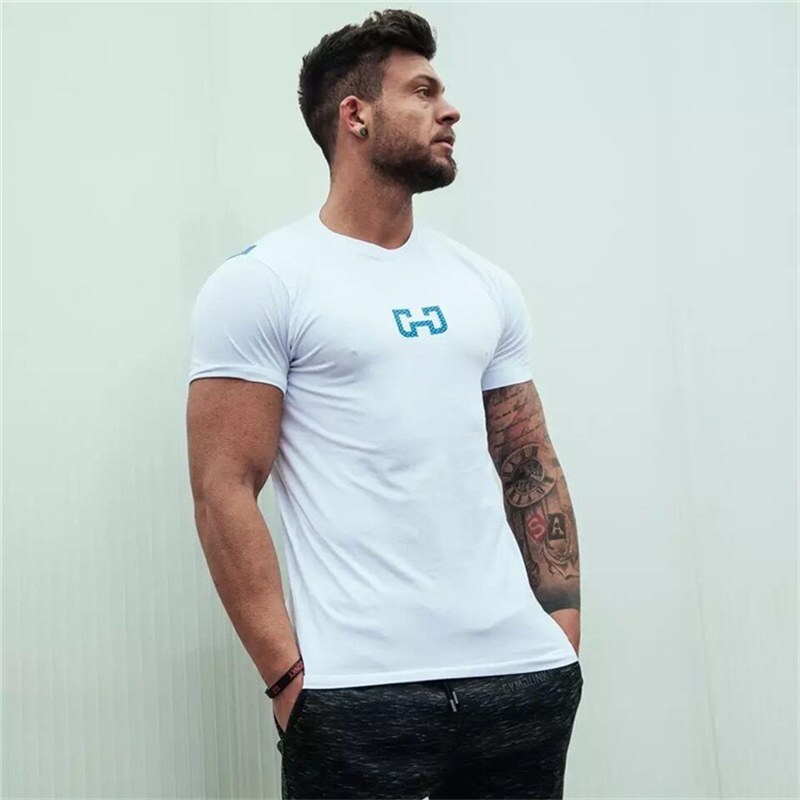 GYM Shirt Sport T-Shirt Men Herren Fitness Sportswear Unisex Streetwear