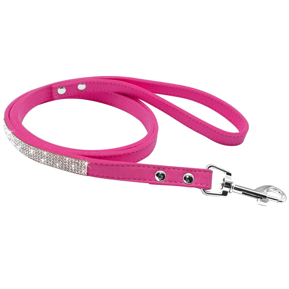 Hundehalsband Strass Silber Mops Halsband S M L Hunde Chihuahua Pink