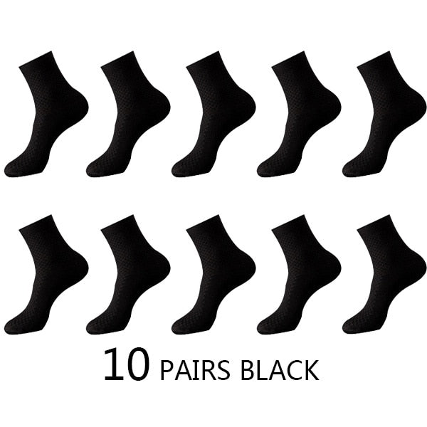 10 Paar Herren Business Socken aus Bambusfaser Atmungsaktives größe 38-45