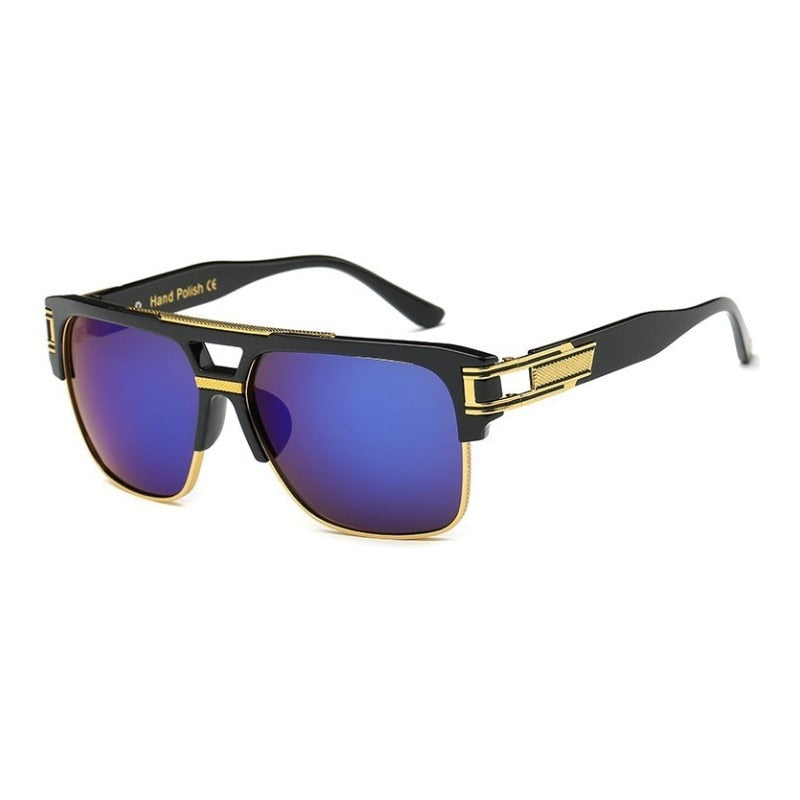 Klassische Designer Luxus Sonnenbrille Damen Herren Quadratische Übergröße Gläser