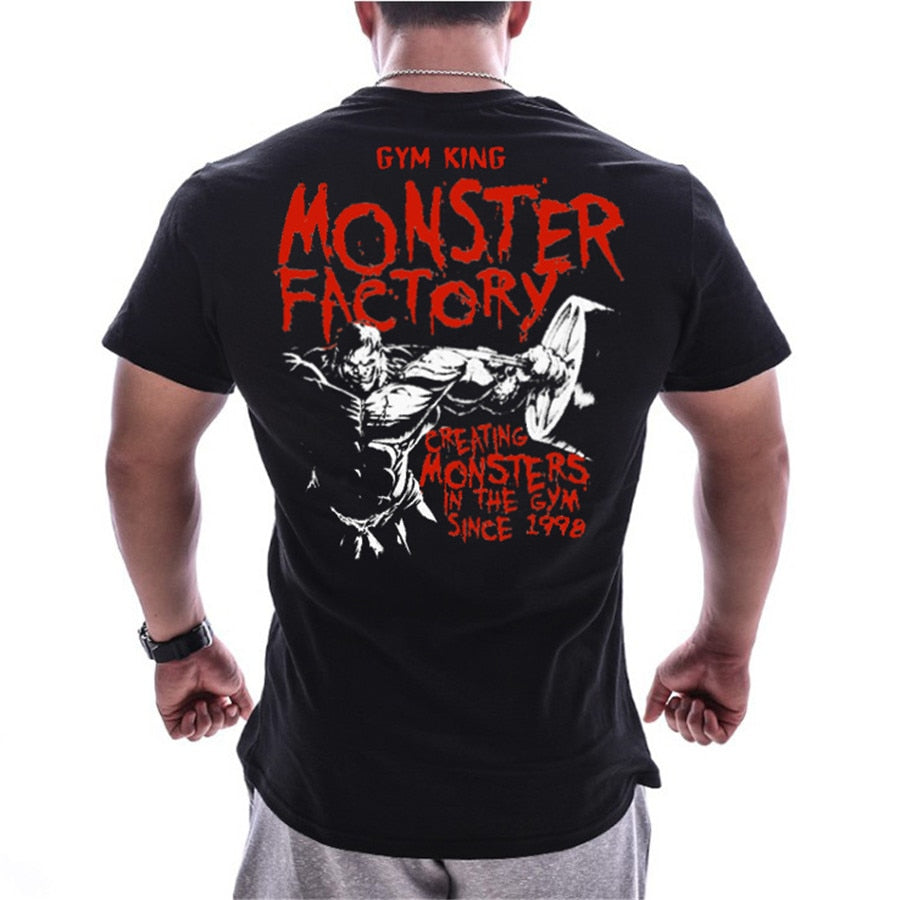 GYM Shirt Sport T-Shirt Men Herren Fitness Sportswear Unisex Streetwear