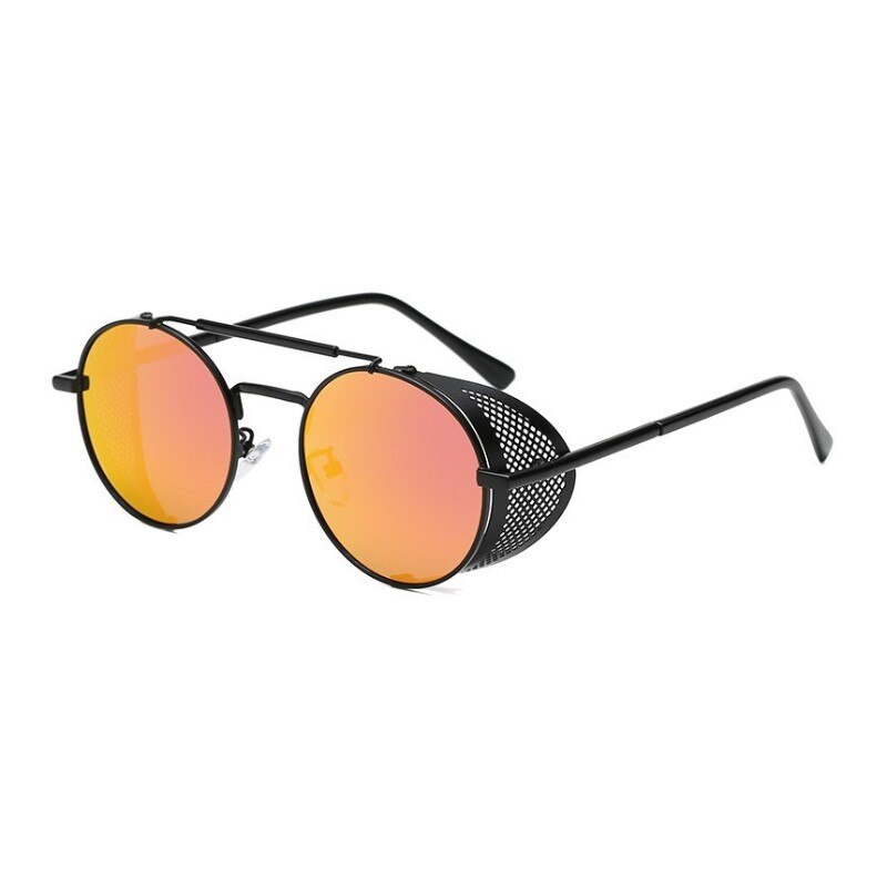 Designer Sonnenbrille Polarisierte Retro Damen Herren Metall Runde Gläser UV400