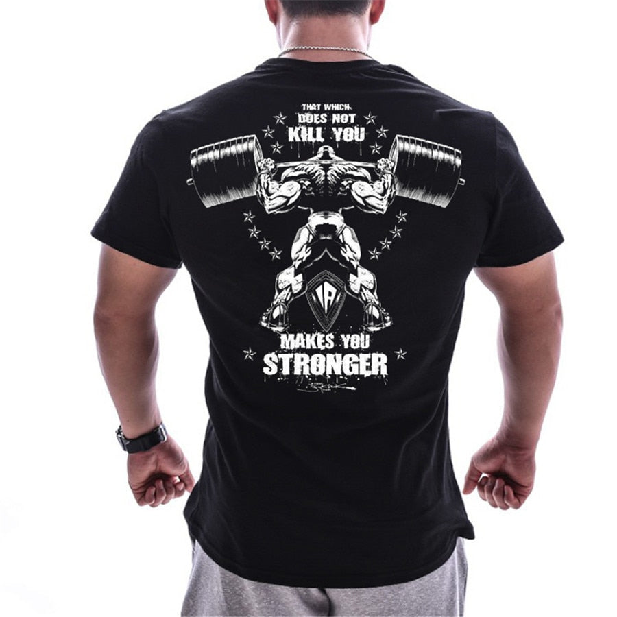 GYM Shirt Sport T-Shirt Men Herren Fitness Sportswear Unisex Streetwear