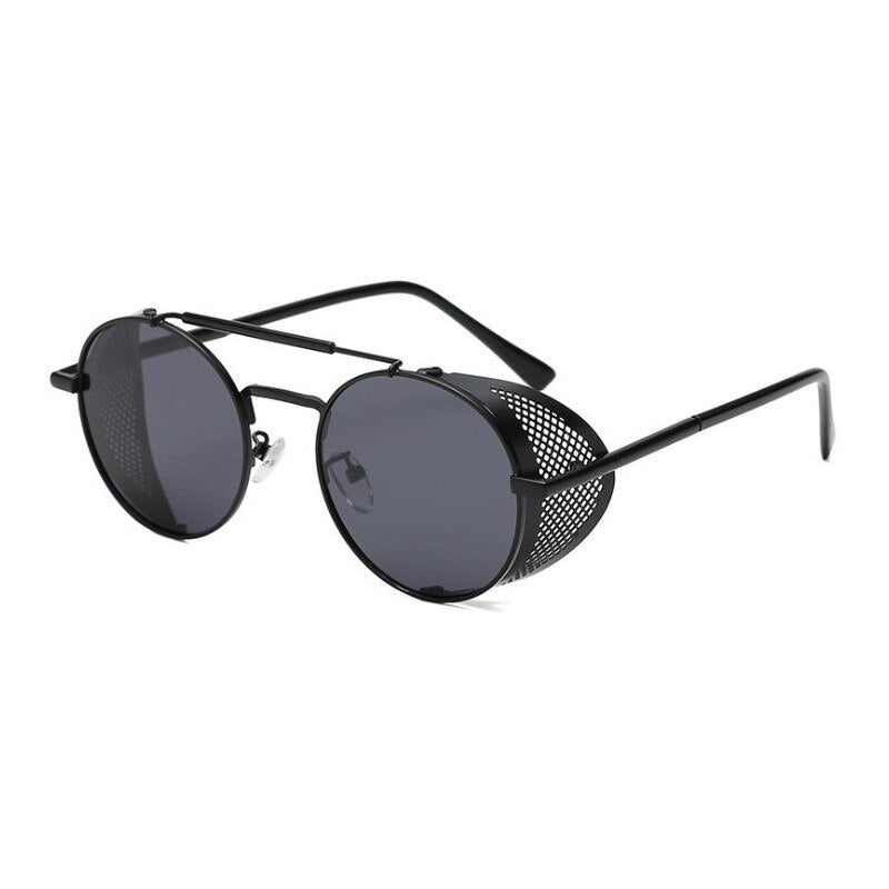 Designer Sonnenbrille Polarisierte Retro Damen Herren Metall Runde Gläser UV400