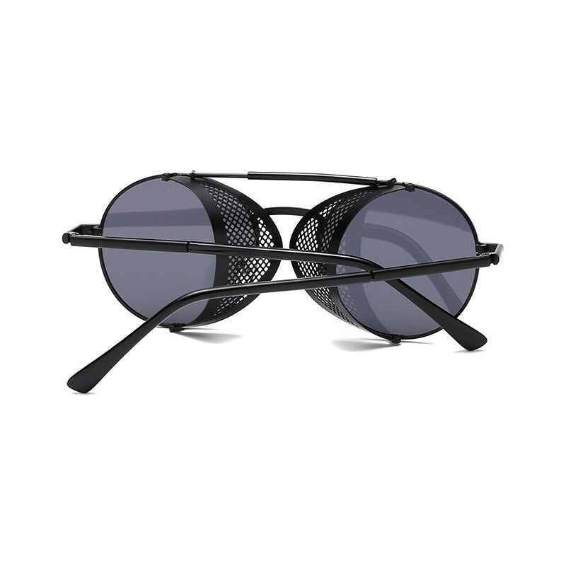 Designer Sonnenbrille Polarisierte Retro Damen Herren Metall Runde Gläser UV400