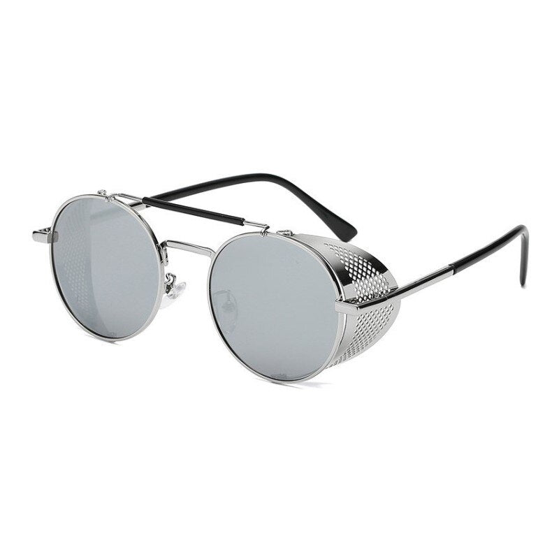 Designer Sonnenbrille Polarisierte Retro Damen Herren Metall Runde Gläser UV400
