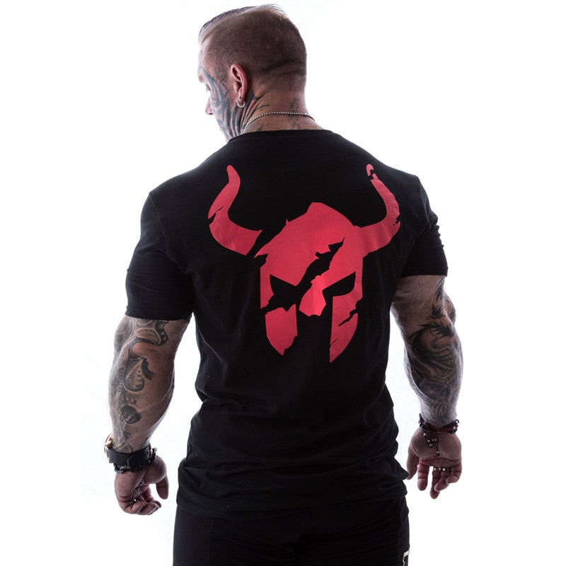 GYM Shirt Sport T-Shirt Men Herren Fitness Sportswear Unisex Streetwear Viking