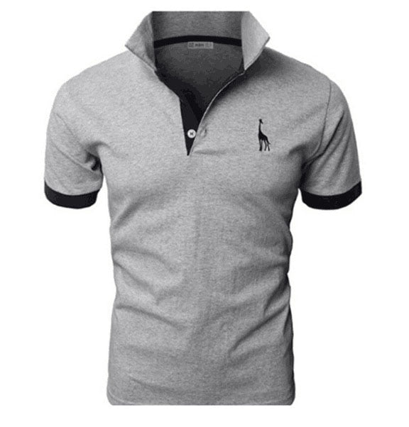 Männer Poloshirt Kontrast Kragen Polo Kurzarm Slim Fit Hemd Polohemd T-Shirt NEU