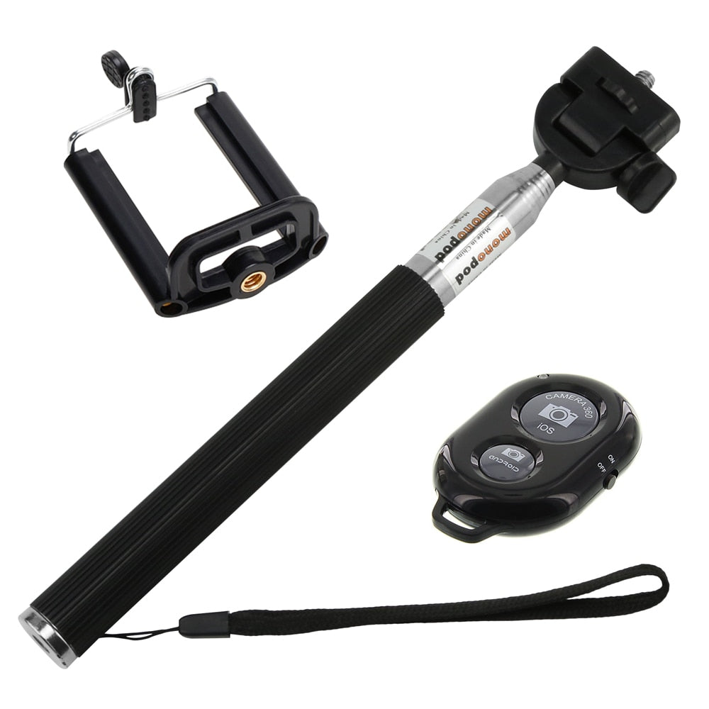Selfie Stick Monopod Stange Bluetooth Smartphone Android bis 92cm Fernauslöser