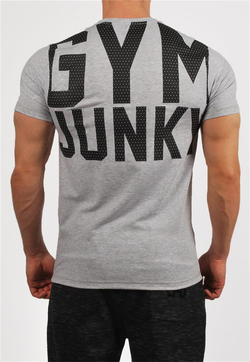 GYM Shirt Sport T-Shirt Men Herren Fitness Sportswear Unisex Streetwear