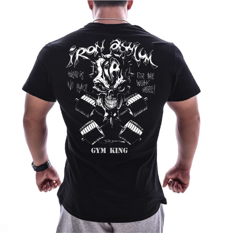 GYM Shirt Sport T-Shirt Men Herren Fitness Sportswear Unisex Streetwear