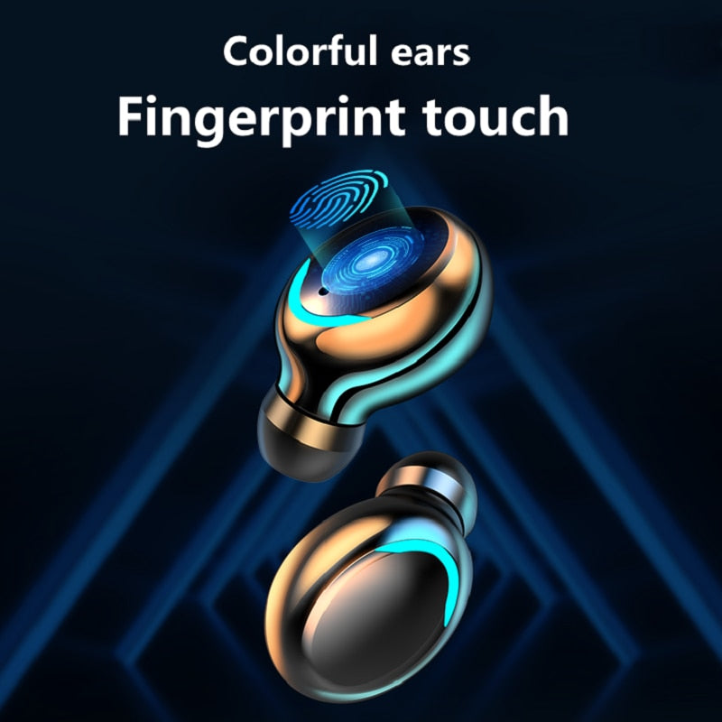 Bluetooth 5,2 Kopfhörer Mini Gaming Headset Stereo Ohrhörer EarBuds mit Mikro
