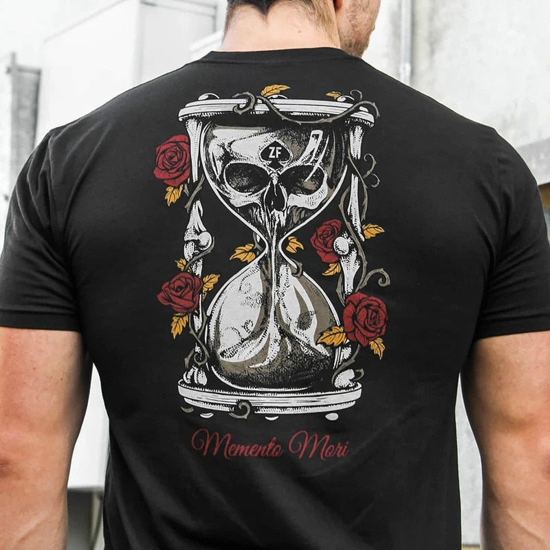Herren  Metal Skull 3D T-Shirt Rundhals Unisex Sommer Streetwear