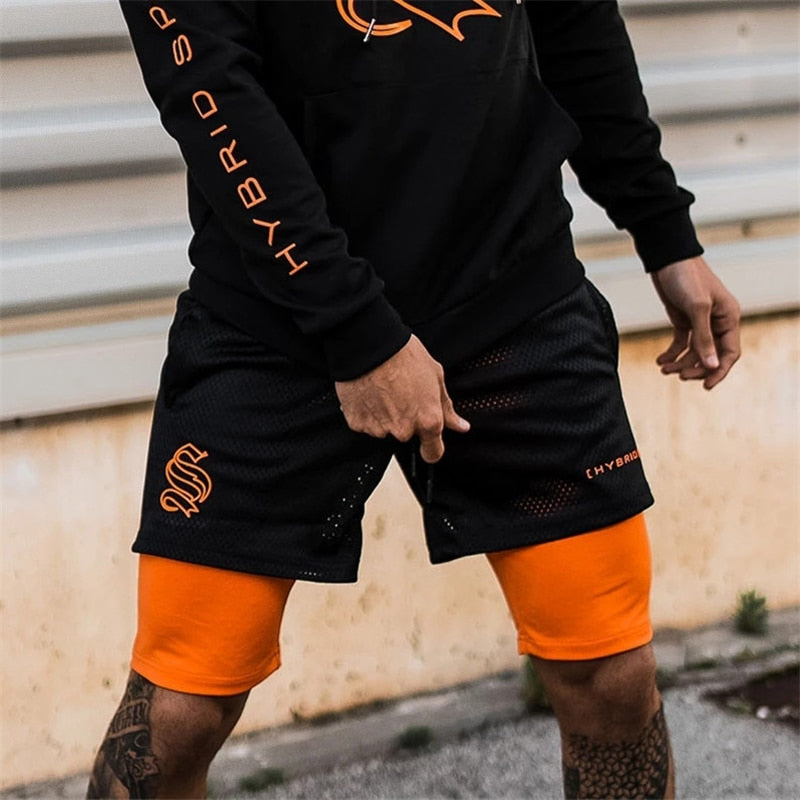 Shorts Bermudas Sporthose Kurze Kurzhose Jogging Unifarben Herren Fitness Gym