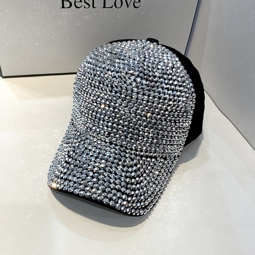 Strass Fashion Cappy Basecap Baseball Cap Mütze Kappe Damen Streetware