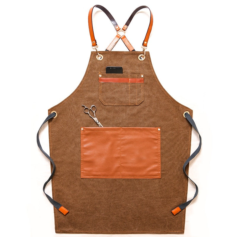 Chef Schürze Kochschürze Kellner Bistroschürze Küchenschürze Grillschürze Latzschürze