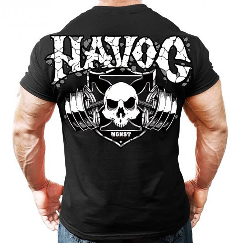 GYM Shirt Sport T-Shirt Men Herren Fitness Sportswear Unisex Streetwear