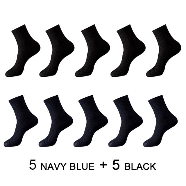 10 Paar Herren Business Socken aus Bambusfaser Atmungsaktives größe 38-45