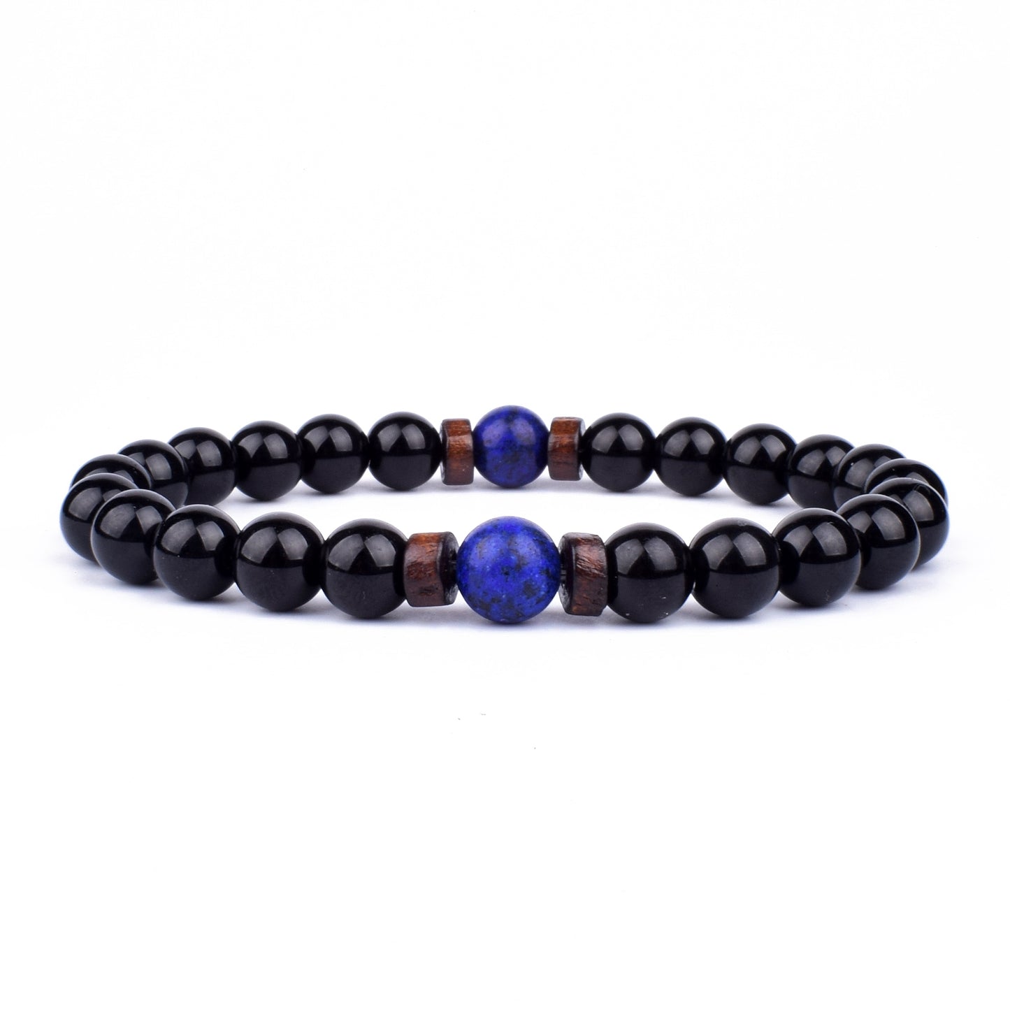 Armband Lava Holz Tibetische Buddha DAMEN HERREN Naturstein Freundschaftsarmband Yoga