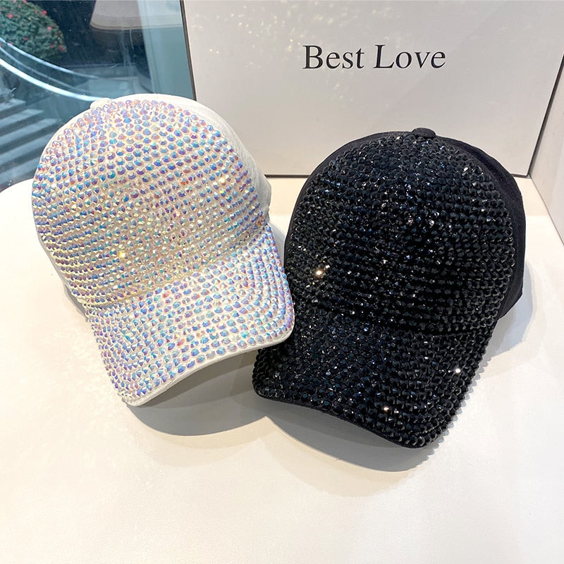 Strass Fashion Cappy Basecap Baseball Cap Mütze Kappe Damen Streetware