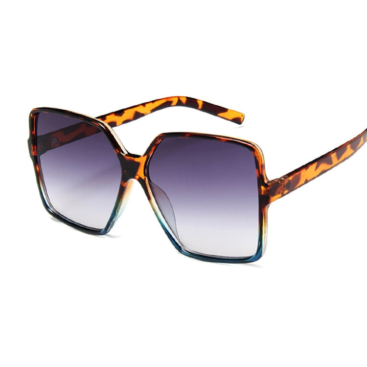 Designer Sonnenbrille Damen Herren Quadratische Übergröße Gläser Vintage UV400