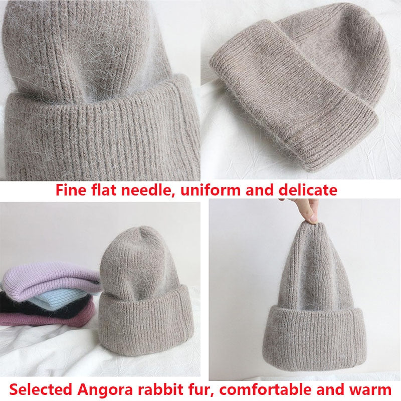 Warme Damen Wintermütze Woll Mütze Strickmütze Kappe Hut Unisex