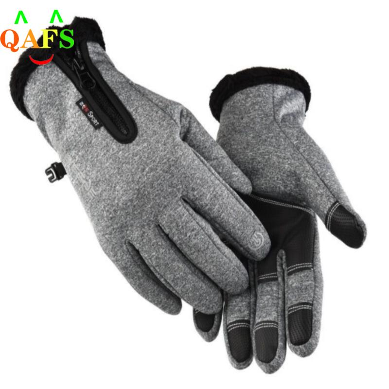 Fahrradhandschuhe Damen Herren Thermo Winter Handschuhe Touchscreen Wasserdicht