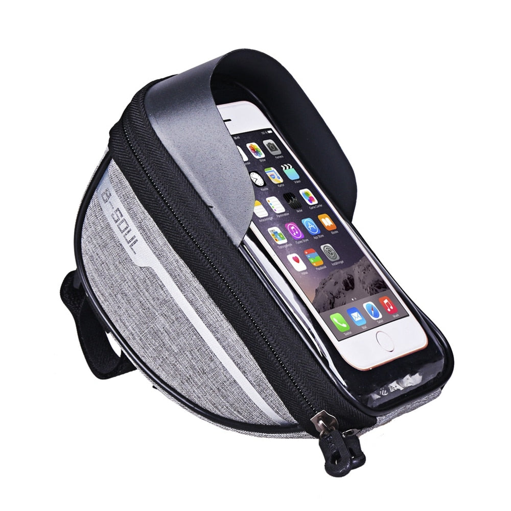 B-Soul Fahrradtasche Wasserdicht Rahmentasche Oberrohrtasche 6,0'' Handyhalter