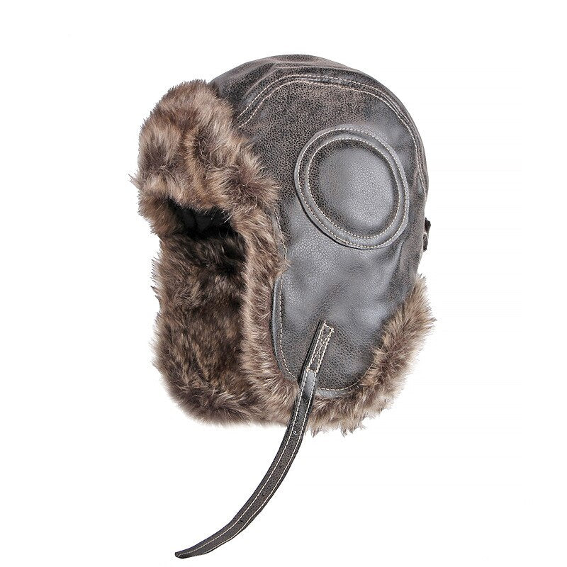 Fliegermütze Wintermütze Fellmütze Schapka Uschanka Pilotenmütze Mütze