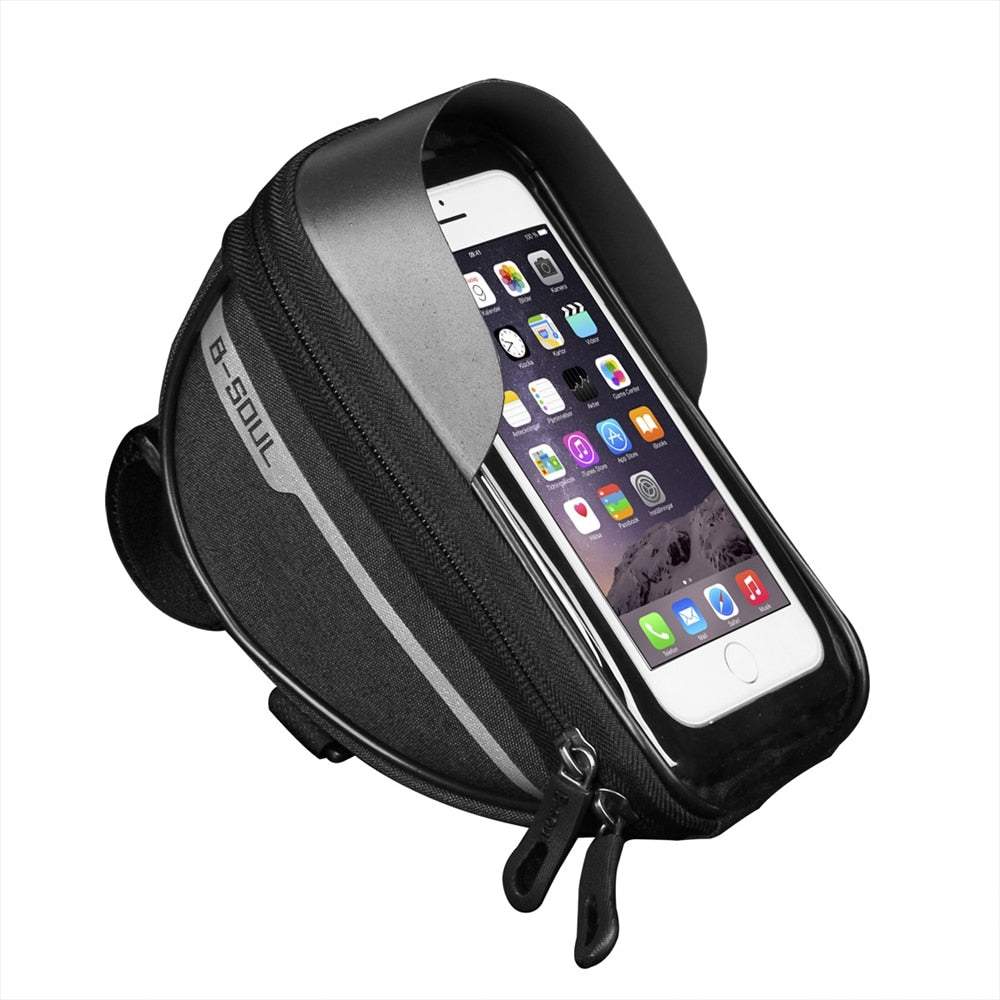 B-Soul Fahrradtasche Wasserdicht Rahmentasche Oberrohrtasche 6,0'' Handyhalter