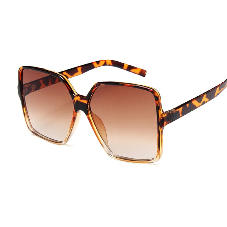 Designer Sonnenbrille Damen Herren Quadratische Übergröße Gläser Vintage UV400