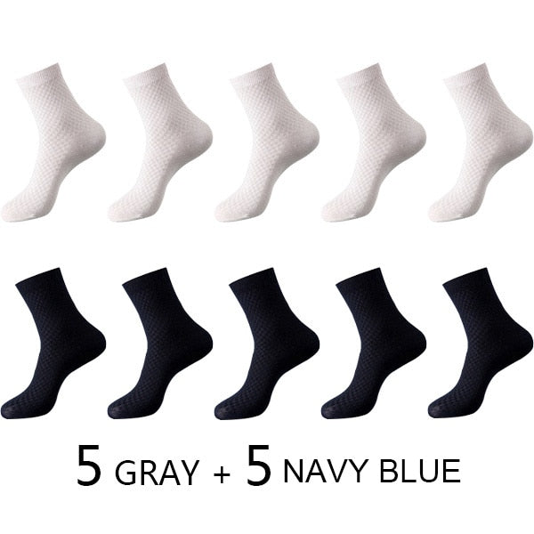 10 Paar Herren Business Socken aus Bambusfaser Atmungsaktives größe 38-45