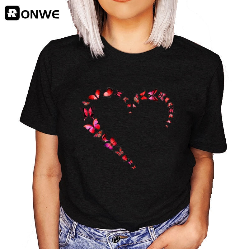 Damen Sommer Top 3D Leopard T-Shirt Rundhals  Streetwear lockeres Damentop