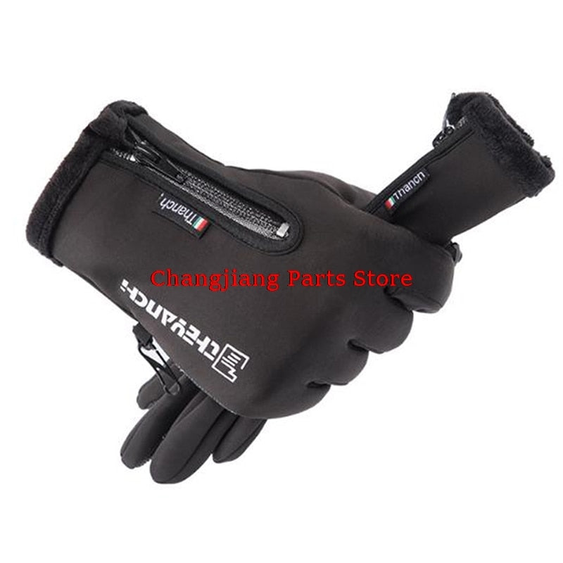 Fahrradhandschuhe Damen Herren Thermo Winter Handschuhe Touchscreen Wasserdicht
