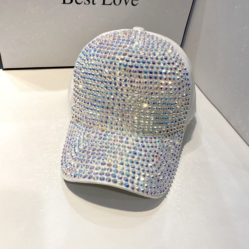Strass Fashion Cappy Basecap Baseball Cap Mütze Kappe Damen Streetware
